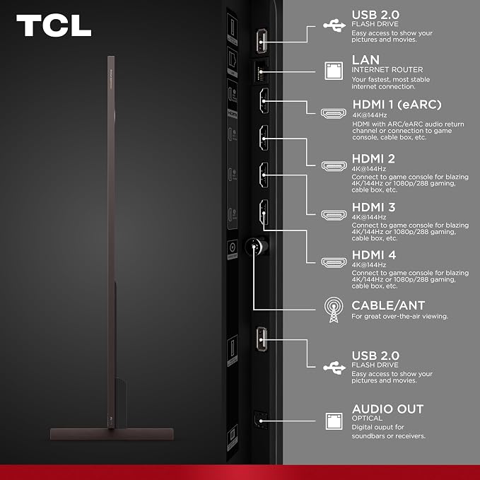 TCL 98 Inch Class X11L | SQD-Mini LED | 98X11L, 2026 Model | 144HZ Ultimate Brightness & Contrast Dolby Vision | Up to LD20K Precise Dimming | Gemini AI Smart Google TV | Dolby Atmos Bang & Olufsen
