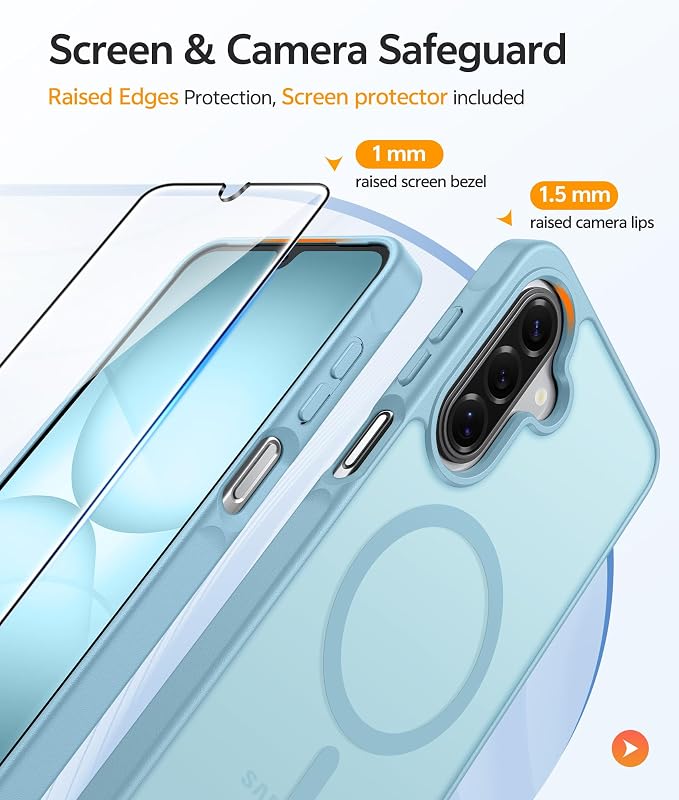 FNTCASE for Galaxy A17/A16 5G Phone Case: for Samsung A17 Cases Matte