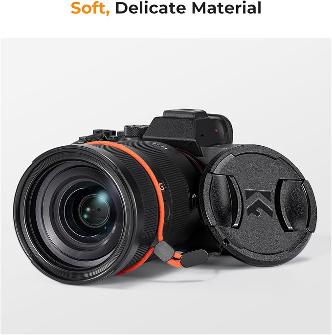K&F Concept 95mm Lens Cap, 9-in-1 Center Pinch Lens Cover + Anti-Loss Keeper