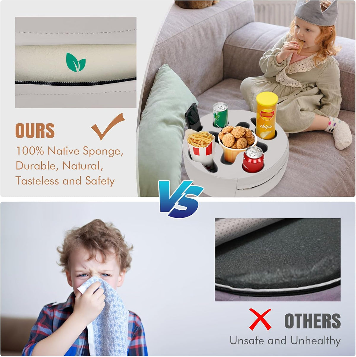 INNO STAGE Couch Cup Holder Pillow Sofa Caddy Buddy