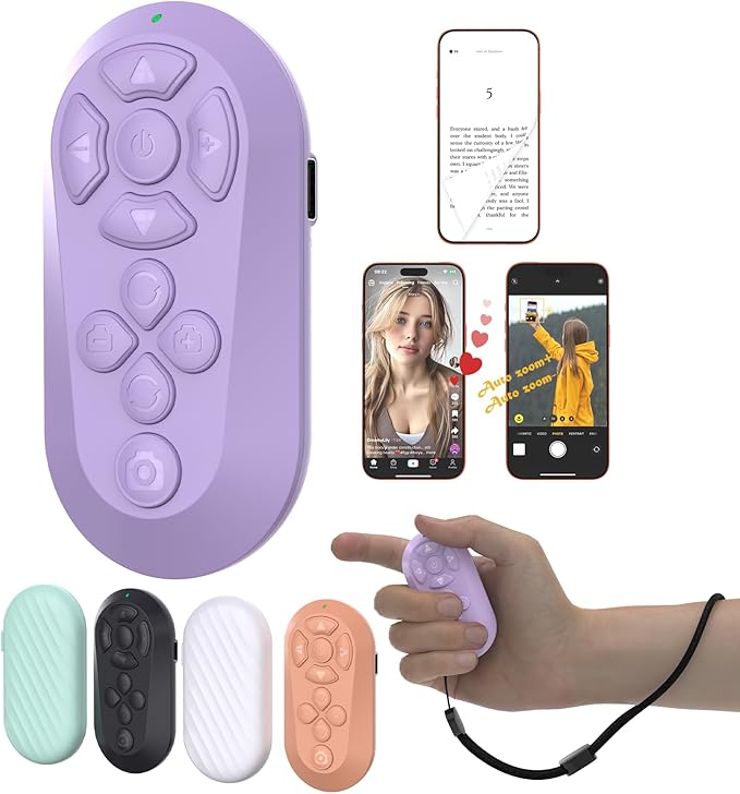Wireless Remote Controller for iOS/Android Bluetooth Remote Control for TikTok