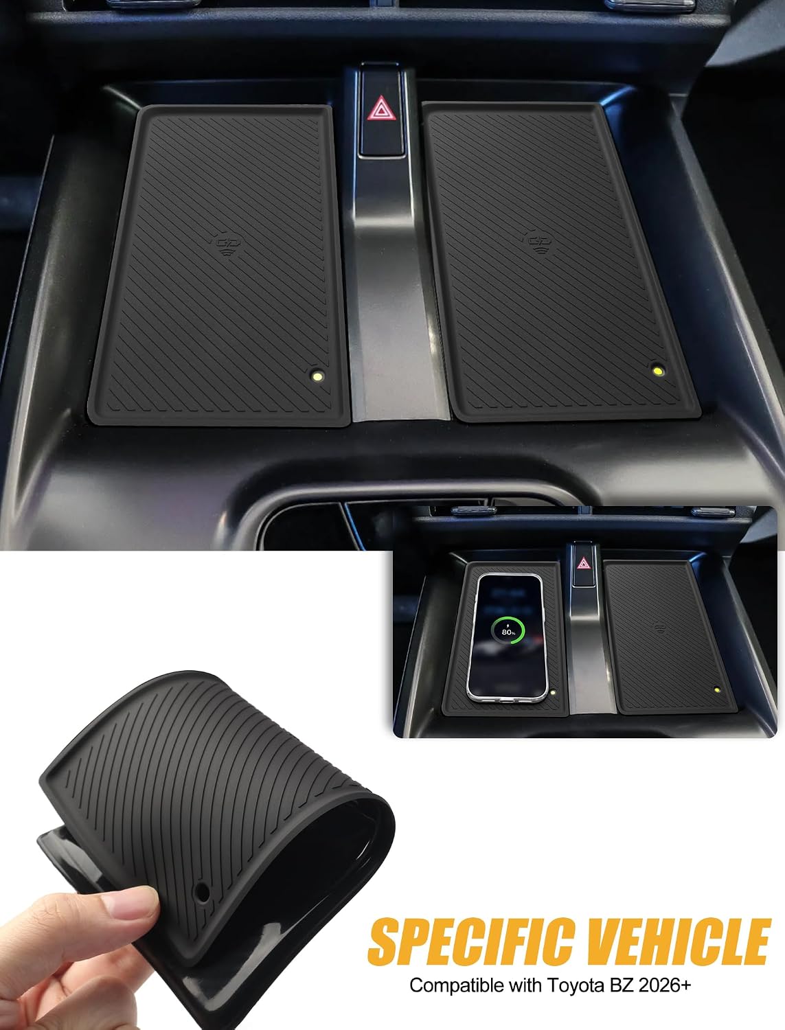 for 2026 Toyota bZ bZ4X Center Console Organizer Cup Holder