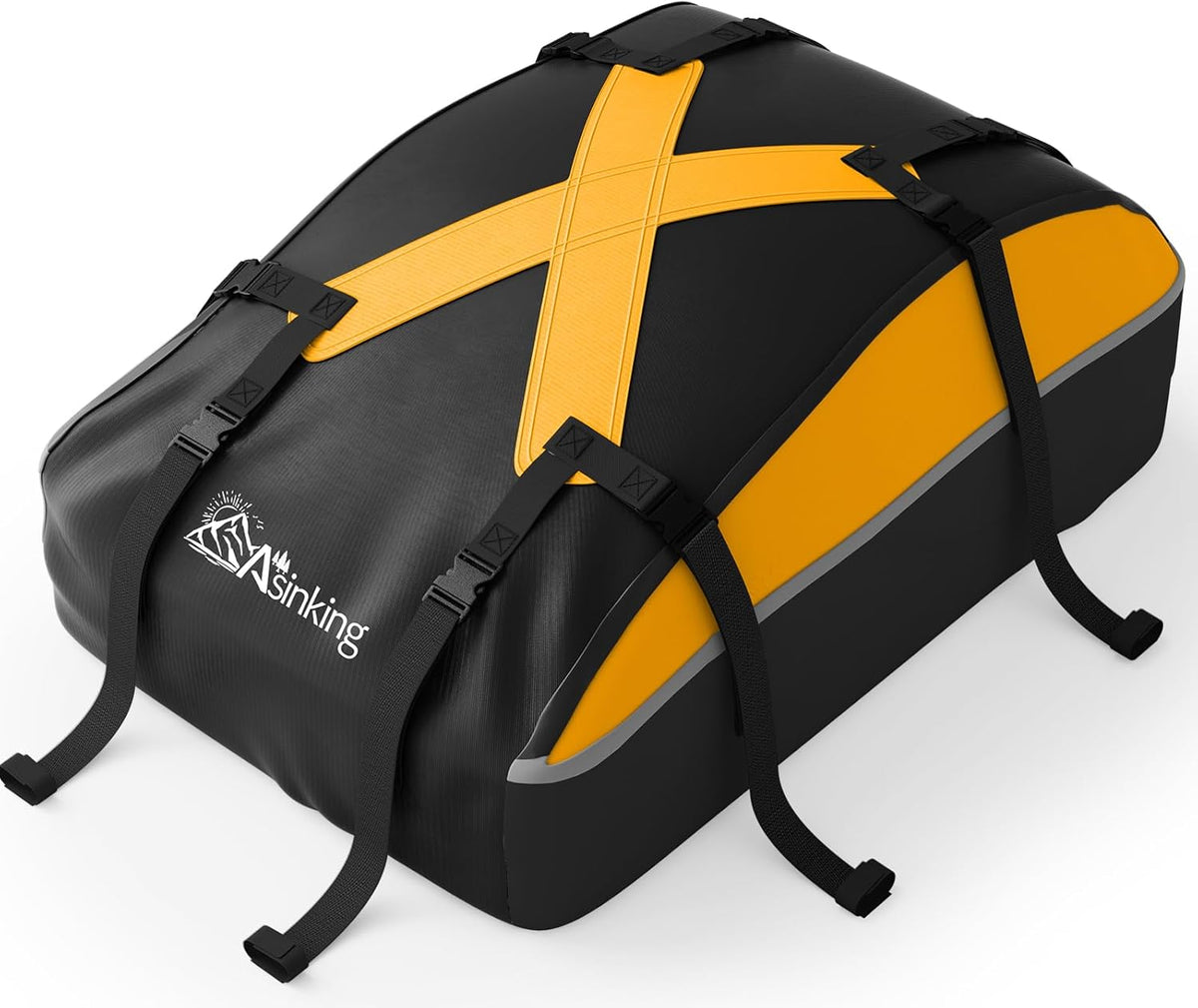 Skiennix Rooftop Cargo Carrier Bag - 100% Waterproof 20 Cubic Feet Luggage Carrier for All Vehicles | Includes Anti-Slip Mat & Storage Bag