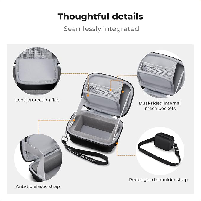 K&F CONCEPT Carrying Case for Digital Camera, Hard Shell Protective Travel Case
