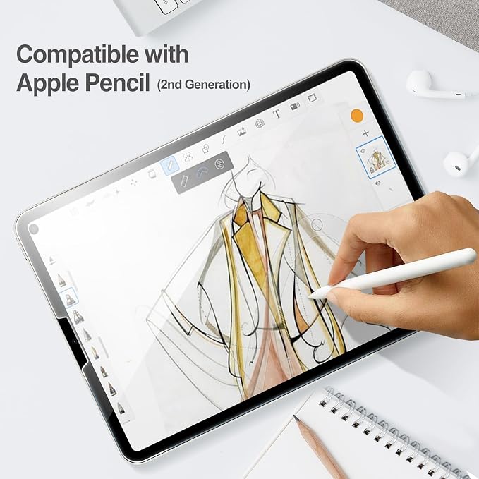 ProCase Screen Protector for iPad Air 5th /4th Generation 10.9" + Camera Lens