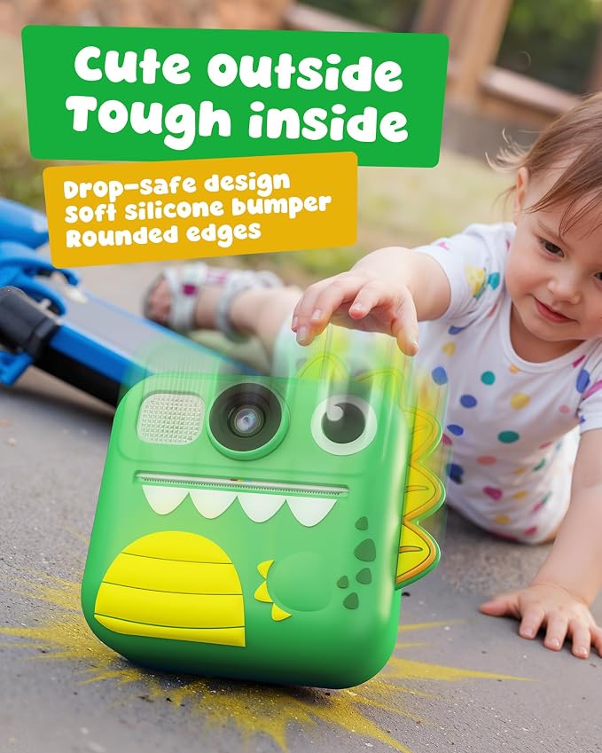 KOKODI Kids Camera Instant Print, Toddler Cameras Christmas Birthday Gifts