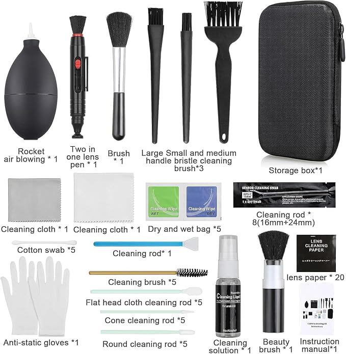 18-in-1 Professional Camera Cleaning Kit