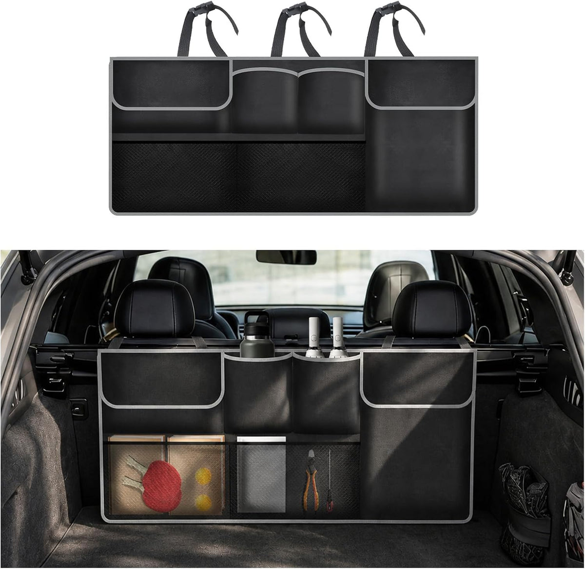 2026 New Hanging Trunk Organizer,Large Capacity SUV Trunk Organizer