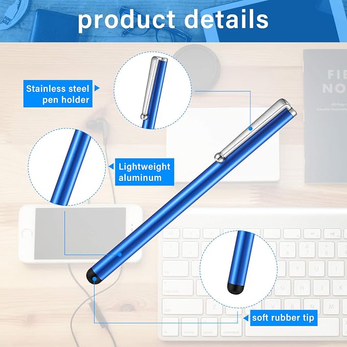 Outus 130 Pcs Stylus Pens Bulk for Touchscreens, Universal Capacitive Stylus