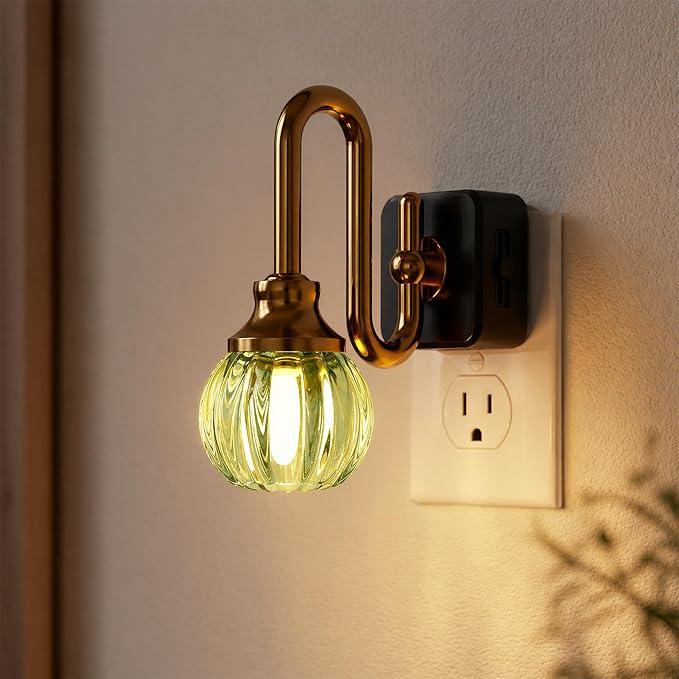 JandCase Night Light, Night Lights Plug into Wall, 0-100 LM Dimmable Nightlights