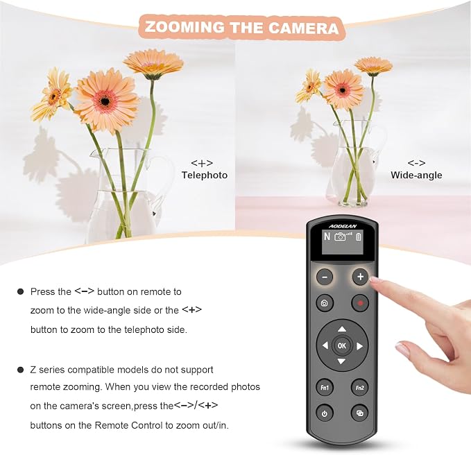 Remote Control for Nikon Camera, USB-C Rechargeable Wireless Shutter Release