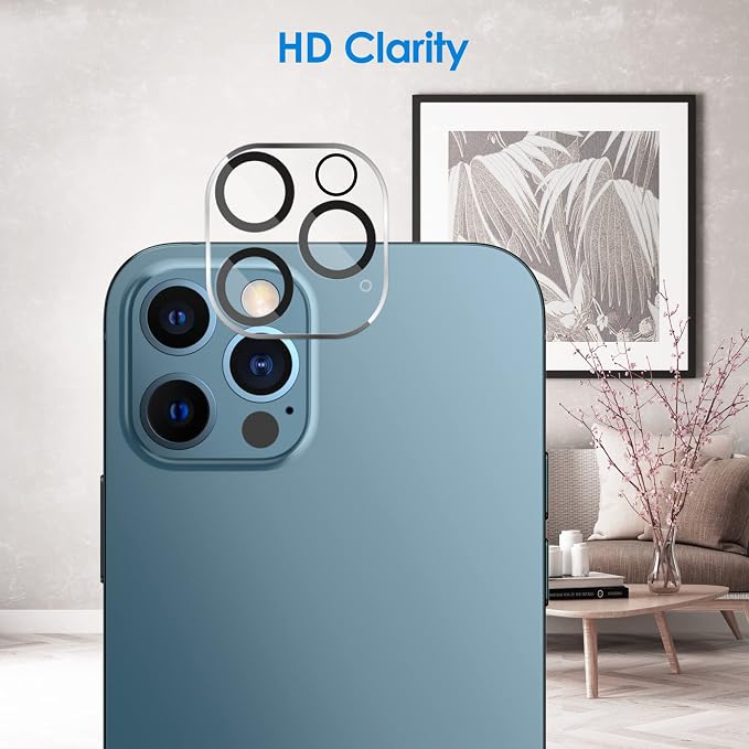 JETech Camera Lens Protector for iPhone 12 Pro Max 6.7-Inch, 9H Tempered Glass