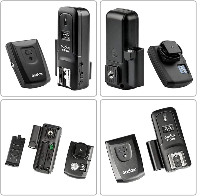 Godox CT-16 Wireless Radio Flash Trigger Receiver Kit, 16 Channel 433MHz