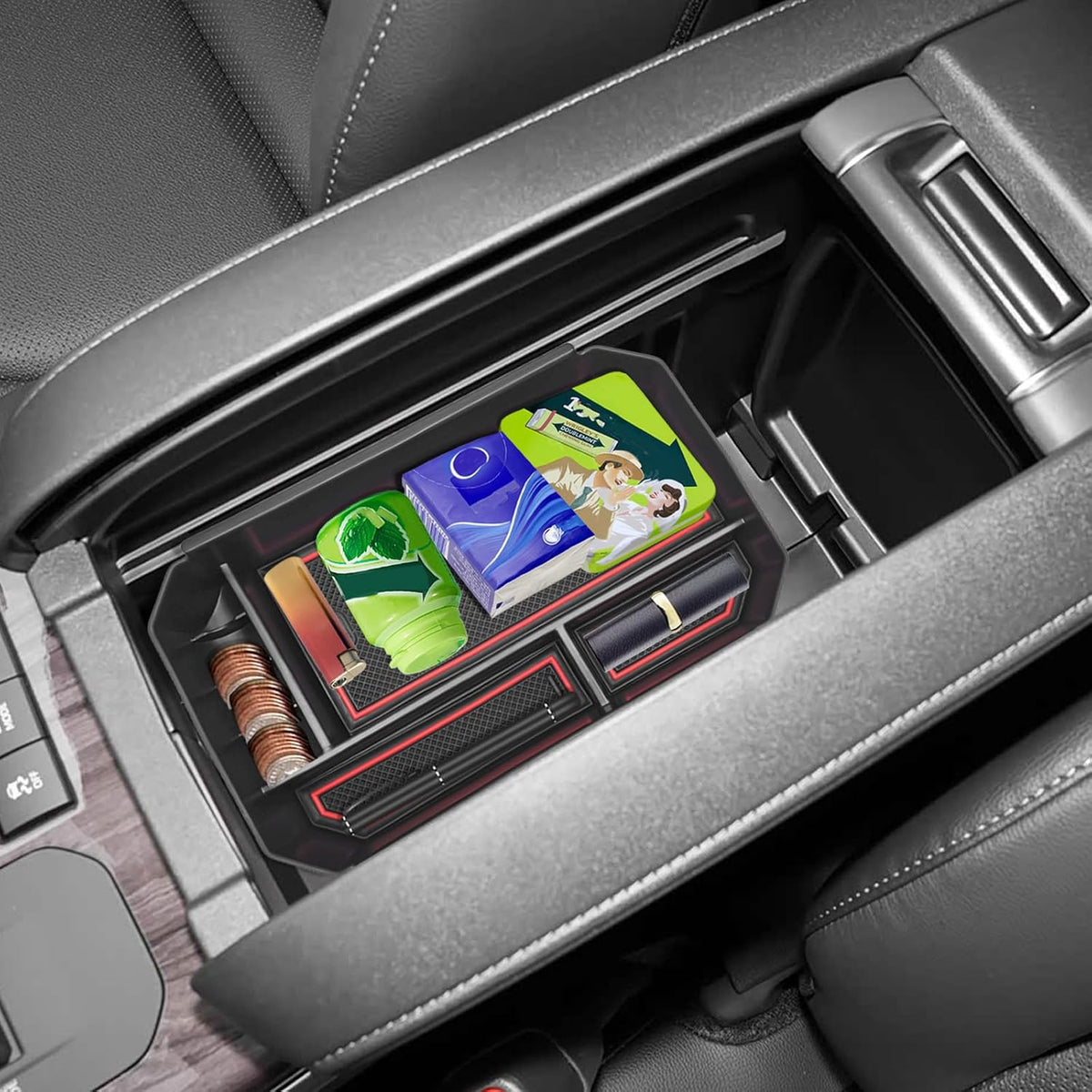 Armrest Center Console Organizer for Toyota Highlander 2020-2024