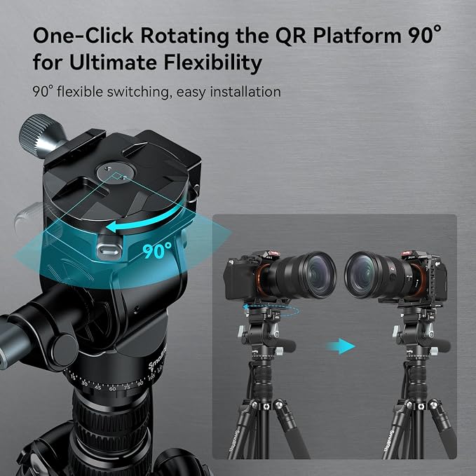 SmallRig CT195 Video Tripod Kit, Max Load 15kg / 33Ibs