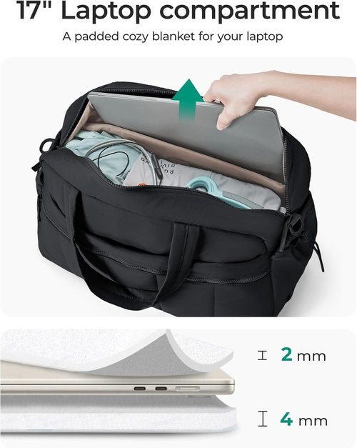 BAGSMART Gym Bag for Women - Lightweight Duffle with Wet Pocket | Water-Resistant Travel Weekender