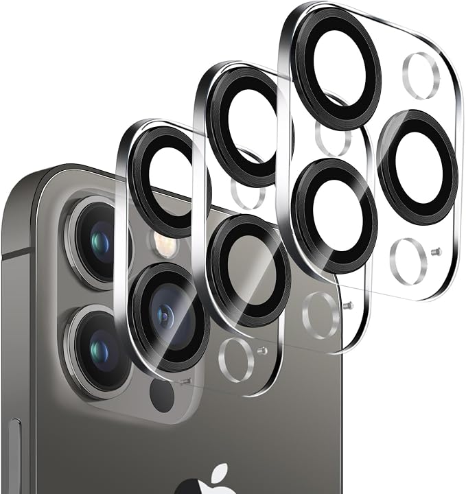 Dengduoduo 3 Pack Tempered Glass Camera Lens Protector