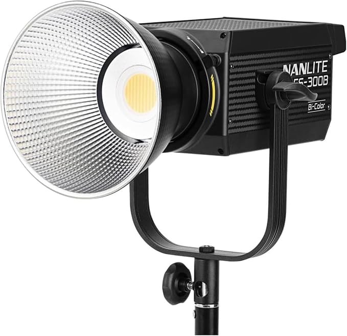 Nanlite FS-300B 350W Bi-Color LED Video Light, 2700K-6500K LED Spotlight