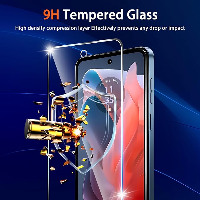 Designed for Motorola Moto G Play 5G 2024 Tempered Glass Screen Protector +