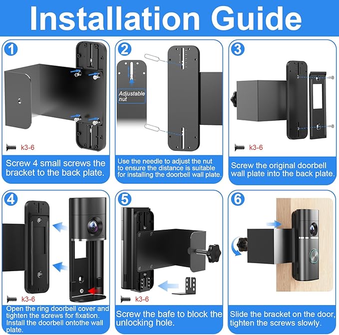 Anti-Theft Doorbell Mount Compatible