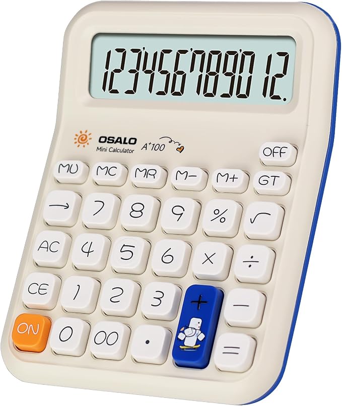 Pendancy Cute Calculator for Kids, Cute Small Calculators Desktop 12 Digit