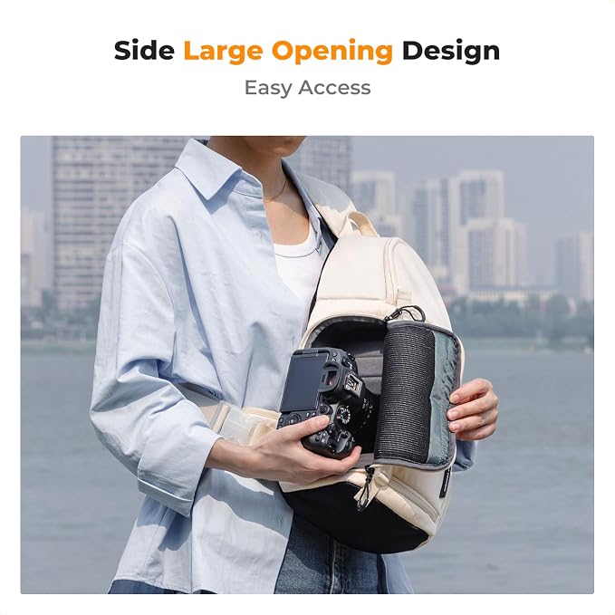 K&F CONCEPT Camera Sling Bag Crossbody Bag Camera Shoulder Backpack