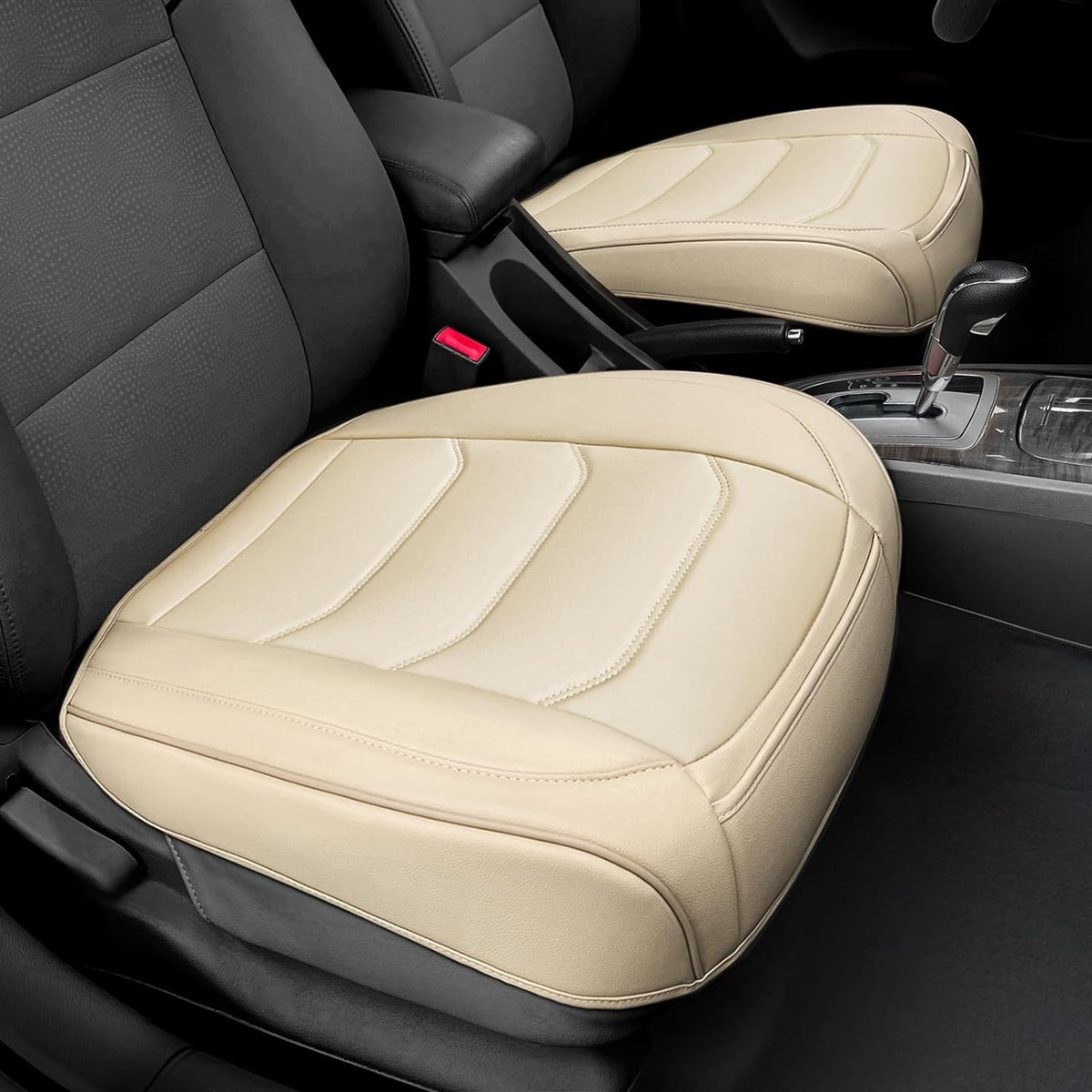 BOPUOVRE Car Seat Cover for Luxury & Comfort PU Leather