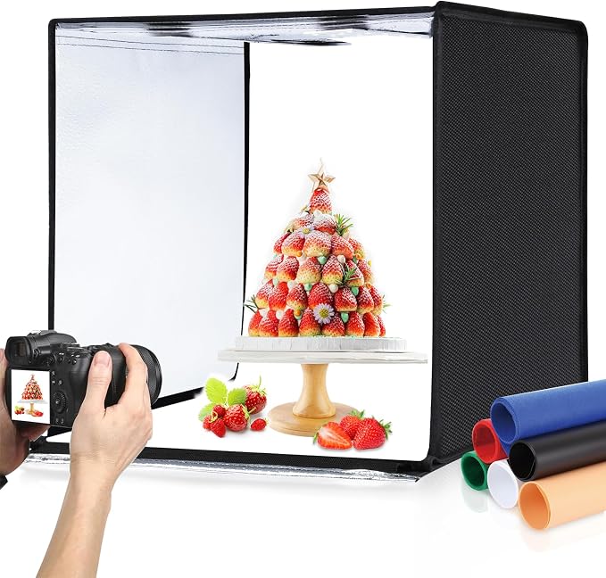 PULUZ Light Box Photography, 24x24 inch Large Photo Studio Light Box,