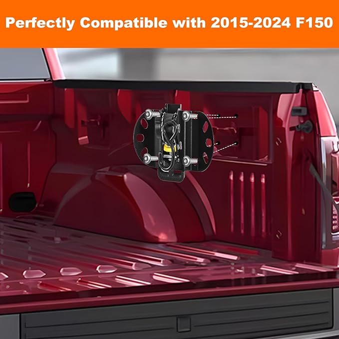 XCBYT Retractable Ratchet Straps for 2015-2024 Ford F-150, 2 Pack Heavy Duty Truck Bed Tie Down Straps, 1" x 10FT Self-Retracting Cargo Straps, 1322LB Break Strength, Easy Install F150 Accessories