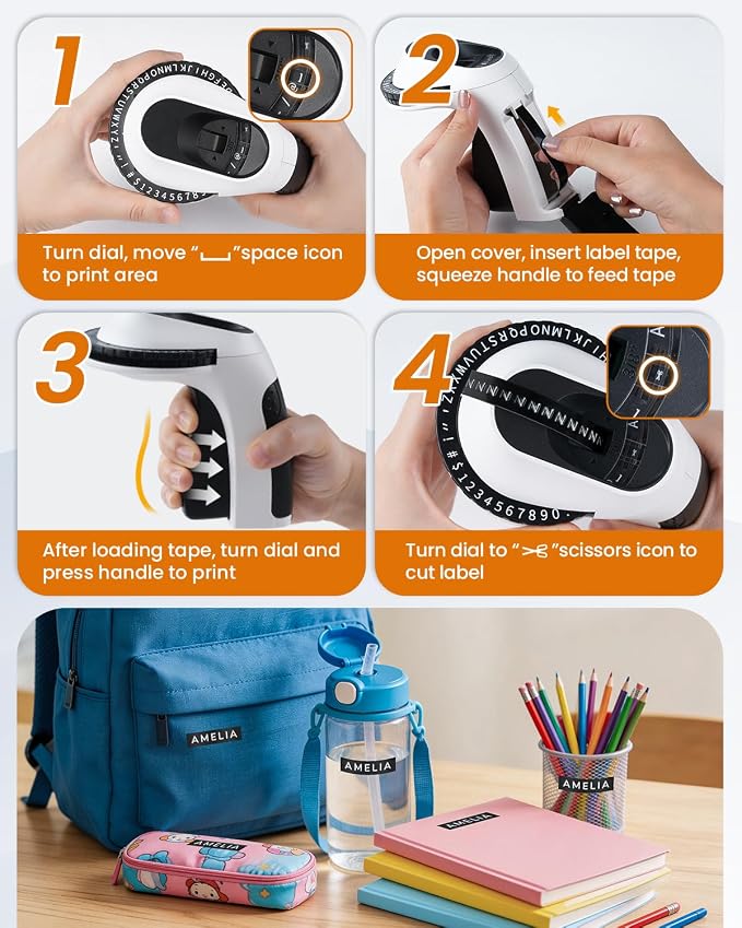 Embossing Label Maker, Vintage Embossed Label Maker Machine