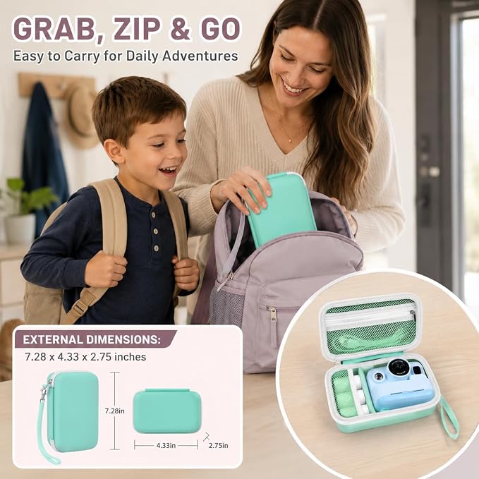 kids Instant Print Camera Case Compatible