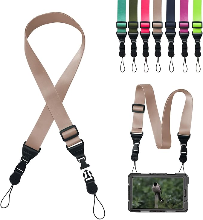 Adjustable Shoulder Strap:Comfortable iPad Strap Nylon Neck Lanyard