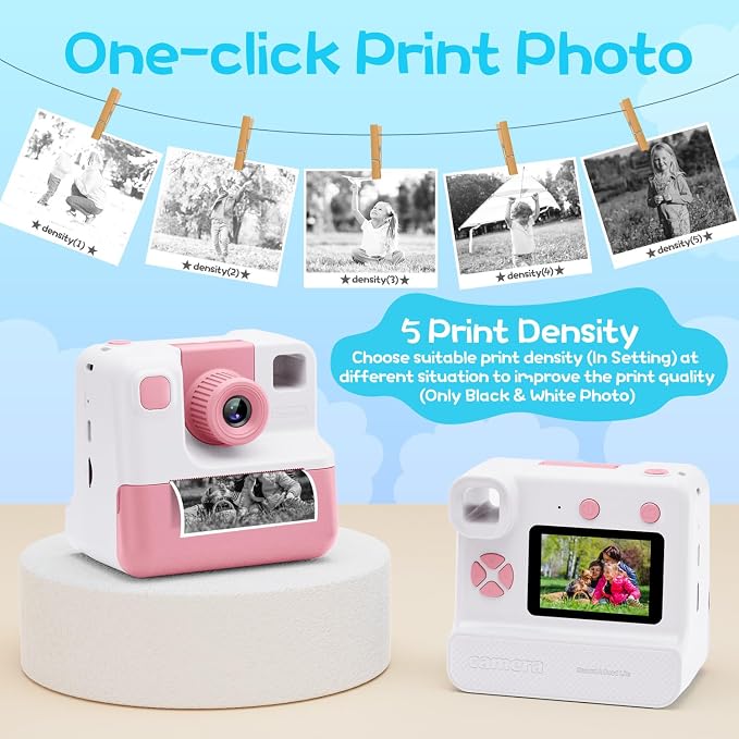 Kids Camera Instant Print, Christmas Birthday Gifts