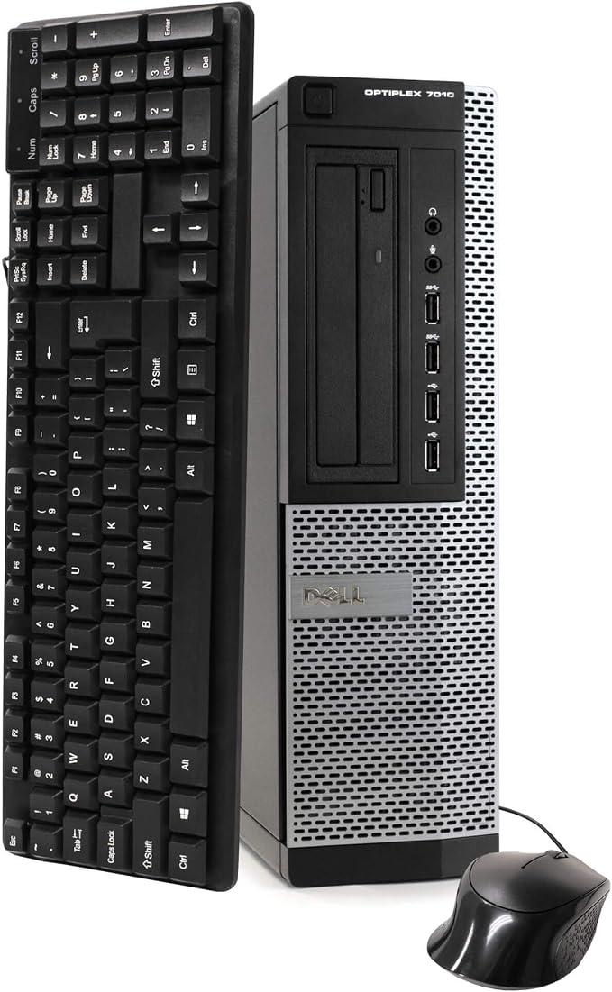 Dell Desktop Computer Package Compatible with Dell Optiplex 7010 Intel Quad Core i5 3.2GHz, 8GB Ram, 500GB HDD, 19-inch LCD, DVD, WiFi, Keyboard, Mouse, Windows 11 Pro (Renewed) | Desktop Computer PC, i5 up to 3.6GHz, WiFi, Windows 11 Pro, Home or Offi...