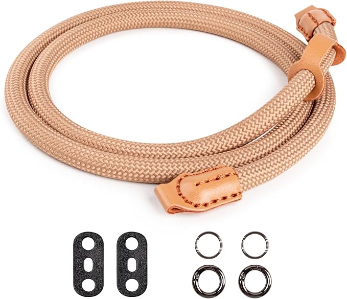 VOVMOEYA Nylon Braided Camera Rope Strap, Camera Neck Shoulder Strap