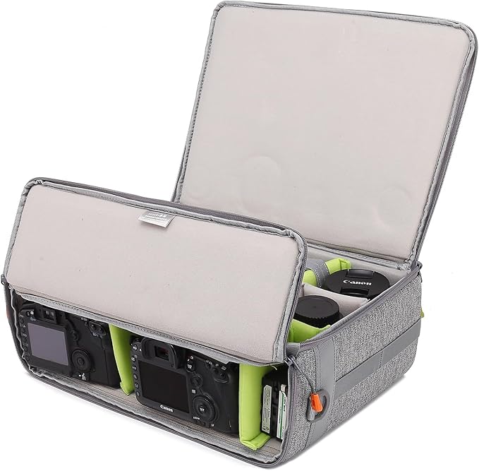 Camera Insert Bag, Shockproof &Pressure-proof Dual Opening Padded Camera Lens