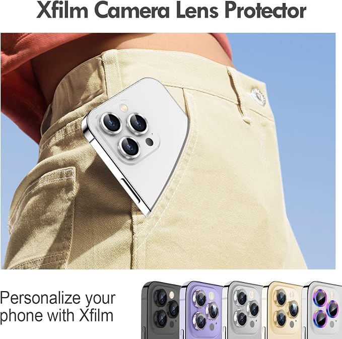 for iPhone 14 Pro/14 Pro Max Camera Lens Protector Bling, 9H Hardness