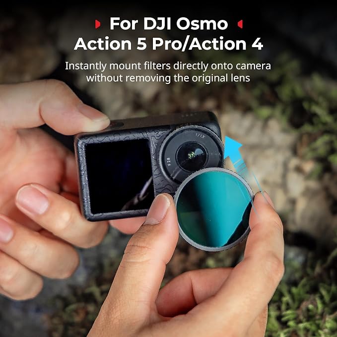 SmallRig Filter Kit for DJI Osmo Action 5 Pro/4, 5-in-1 Lens Filter Set