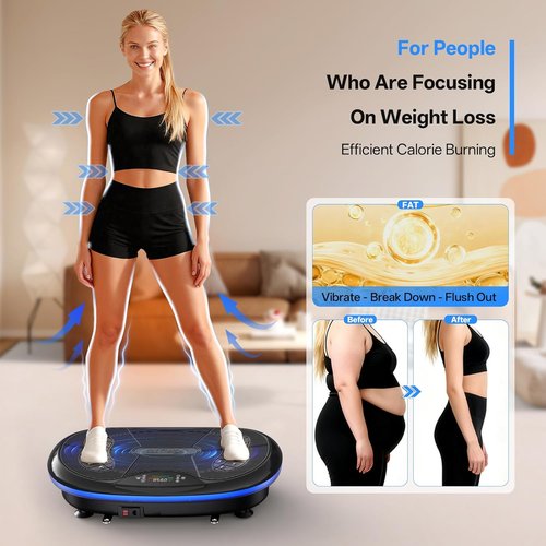 JOROTO 4D Vibration Plate - App-Controlled High-Intensity Machine for Weight Loss & Lymphatic Drainage | Whole Body Shaker