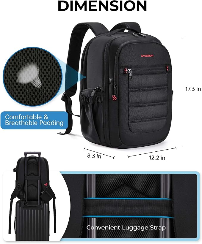 BAGSMART Camera Bag for DSLR, Waterproof Camera Backpacks for Photographers