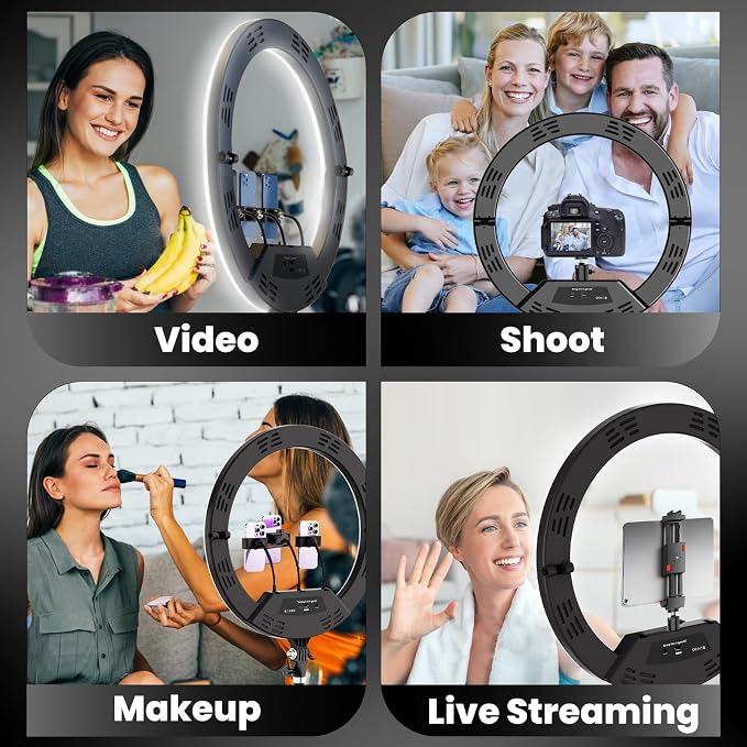 18" Foldable Ring Light with Stand