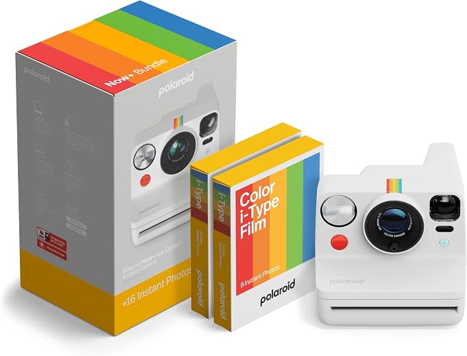Polaroid Now+ 3rd Generation I-Type Instant Camera + Film Bundle