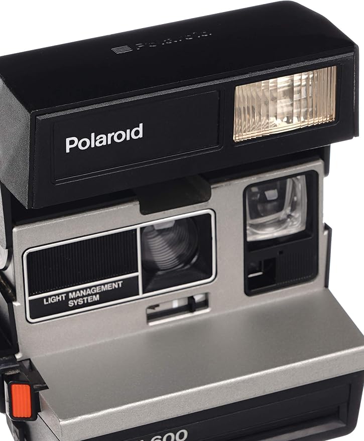 Polaroid Spirit 600 Vintage Instant Camera – Silver/Gray Front – Refurbished &