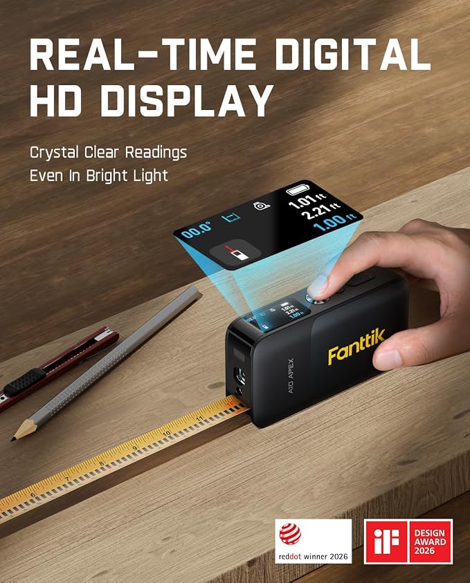 Fanttik A10 Apex 3-in-1 Digital Laser Tape Measure