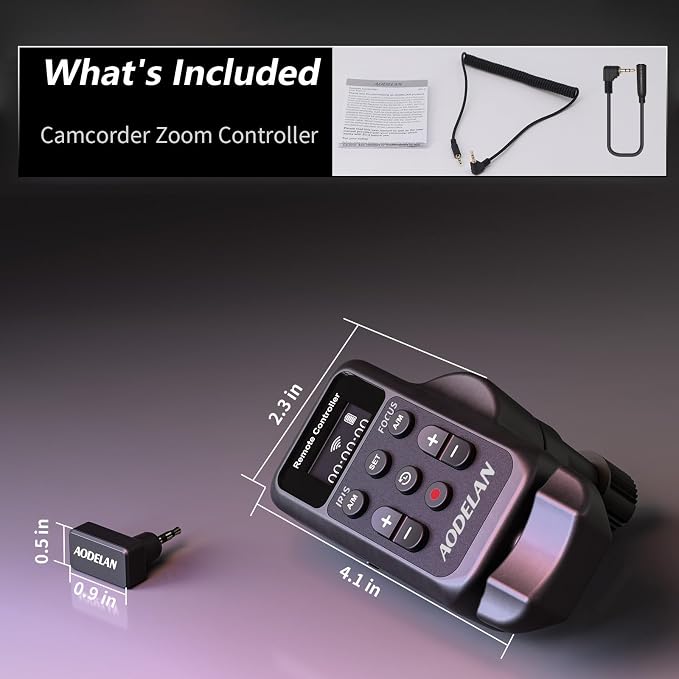 Upgraded Wireless Camcorder Remote Control Zoom Controller