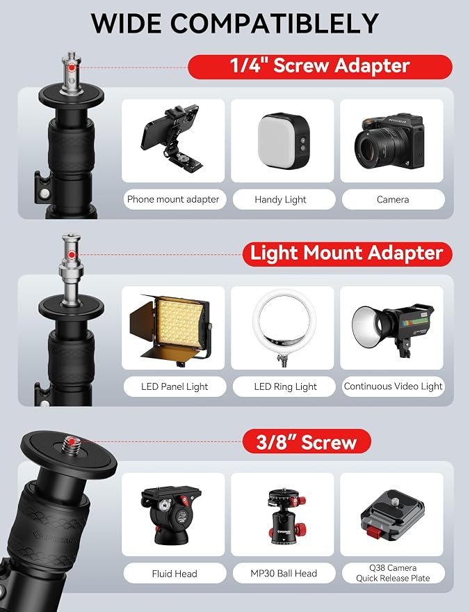 IFOOTAGE A400 Round Base Monopod Light Stand