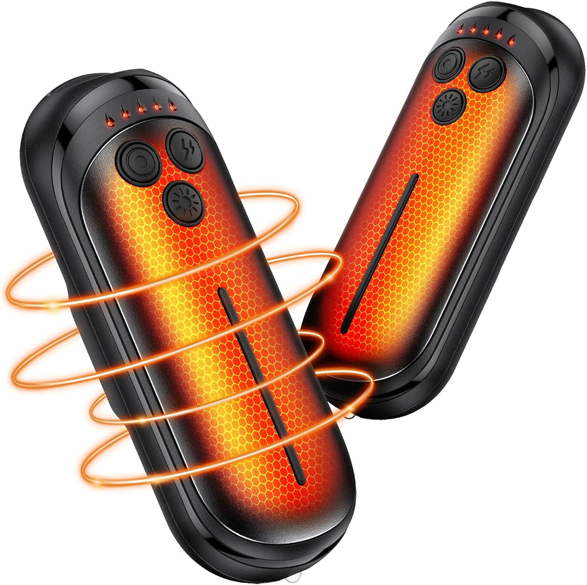 Skiennix Rechargeable Hand Warmers - 6000mAh Portable 2-in-1 Electric Warmers for Outdoor Use | Ideal for Camping & Hunting