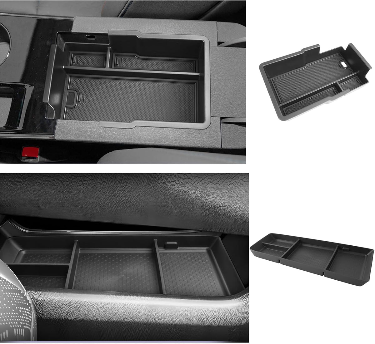 LUWU 2026 2027 Equinox Center Console Organizer Compatible with 2025 2026 2027 Equinox Accessories Under Console Tray Armrest Console Organizer Equinox 2026 Accessories 2Pack (Not for EV Model)