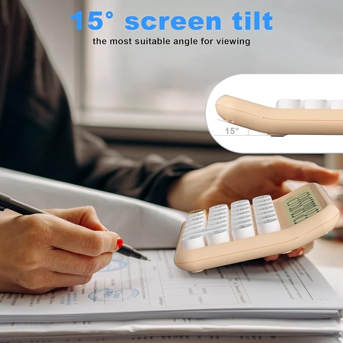 DECKLIT Battery Desk Calculator