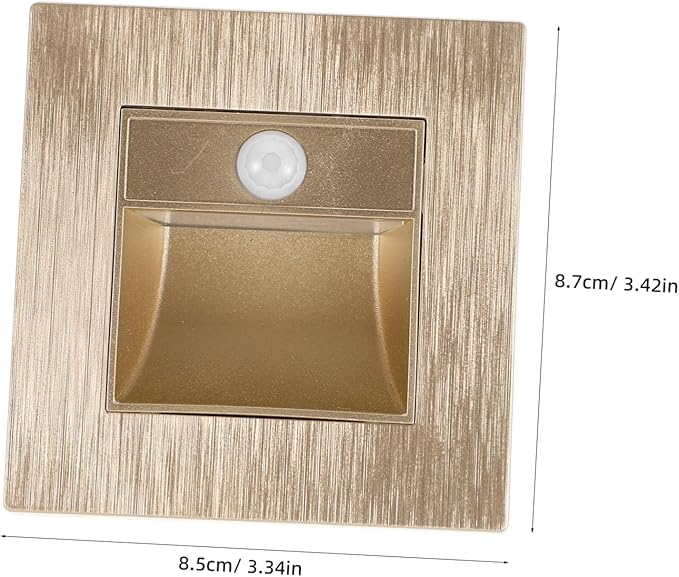 Indoor Motion Sensor Led Stair Lights Eye-Caring Warm Glow Step Lights for Hallways Rvs and Outdoor Use Durable Embedded Design with Smart Sensor Technology